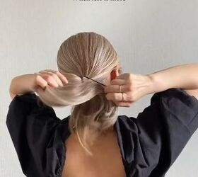 Add this unexpected accessory to take this updo to the next level