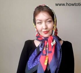 babushka headscarf, Single knot
