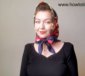 babushka headscarf, Royal bow