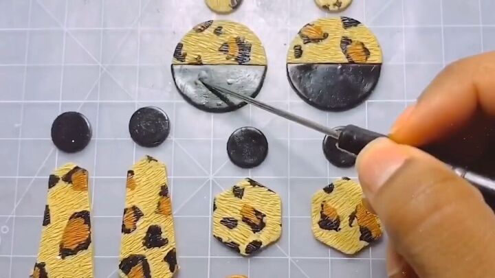 how to make polymer clay earrings, Popping bubbles
