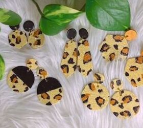 How to Make Leopard Print Polymer Clay Earrings