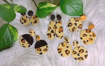 How to Make Leopard Print Polymer Clay Earrings
