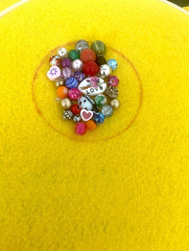 how to create a bead brooch, More beads