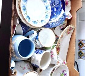 This beautiful cracked crockery idea is so good, you might want to break yours on purpose