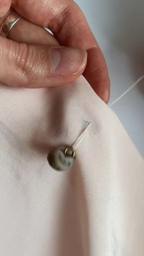 would you replace your buttons with snail shells, Sewing shells on