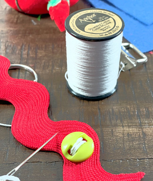 Button Thread Keychain DIY Keychain With Button and Trim | Upstyle