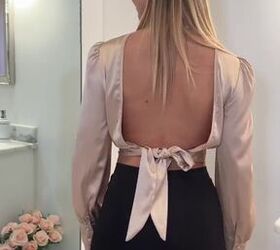 this bra hack is a life saver for backless outfits, Easy bra hack
