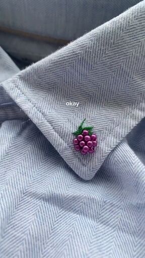 a simple and cute diy that can upgrade any collar, Embroidering a leaf