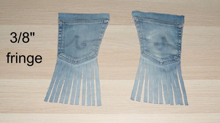 make denim belts with pockets with your old jeans