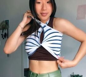 3 Ways to Turn Your Tank Top Into a Crop Top | Upstyle