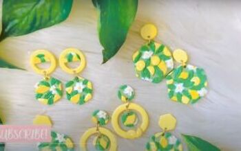 Lemon Jewelry Tutorial: How to Make Polymer Clay Earrings