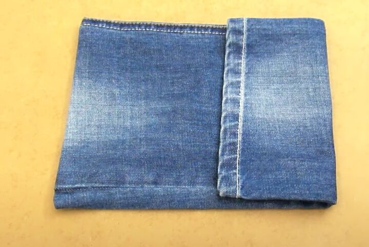 how to make bags from old jeans step by step, Assembling