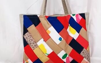 Easy Upcycled Patchwork Tote Bag Tutorial