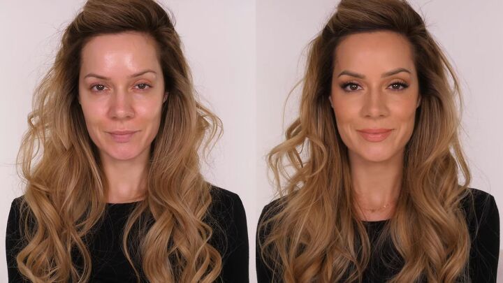 passport photo makeup, Before and after passport photo makeup