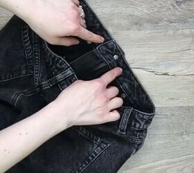 how to make waistband smaller without sewing, Marking waistband