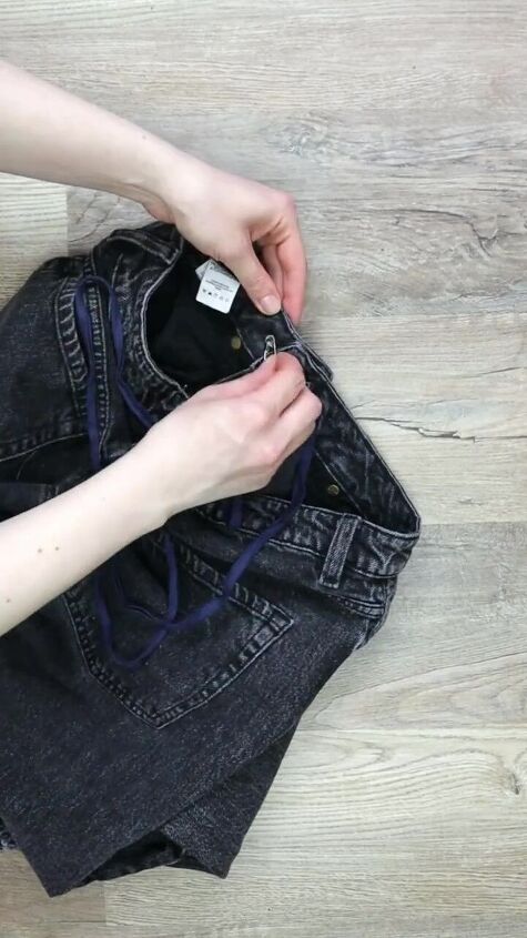how to make waistband smaller without sewing, Adding elastic