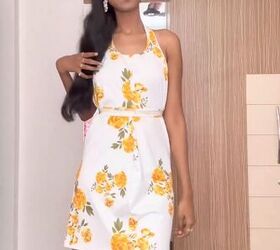 make your loose dress fit better by doing this, Easy dress hack
