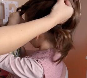 ponytail hack to get more volume, Twisting