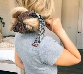 Grab a Scarf and Upgrade Your Messy Bun!!!