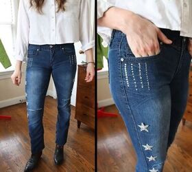 diy jeans that will sparkle, DIY jeans that will sparkle