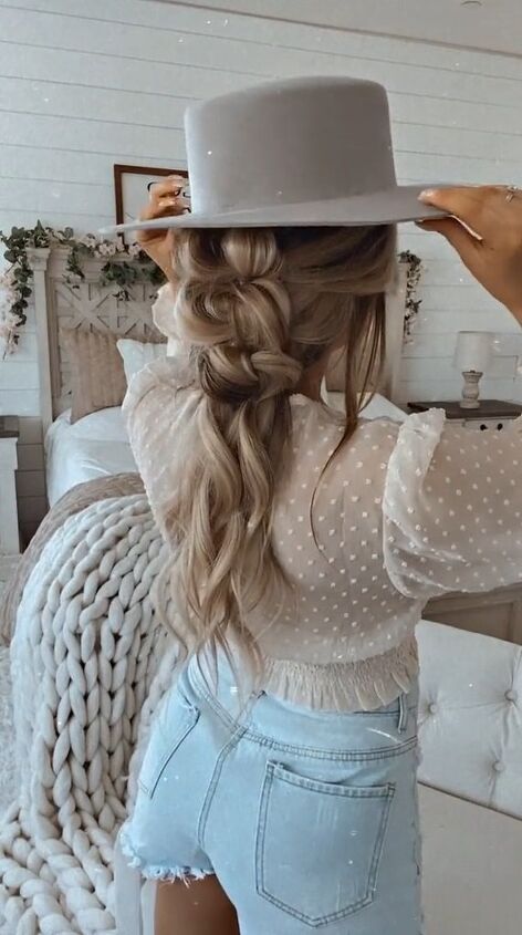 do your hair like this under your hats, Gorgeous knot hairstyle