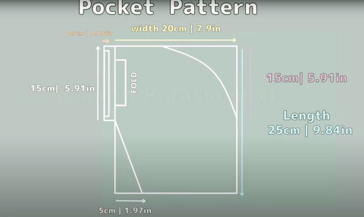 midi dress sewing pattern, Pocket pattern