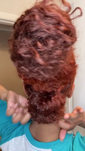 mohawk bun hair tutorial, Creating another bun