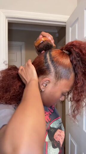 protective hairstyle perfect for girls who love braids, Tying hair