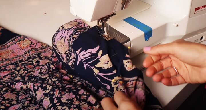 upcycling skirts, Sewing
