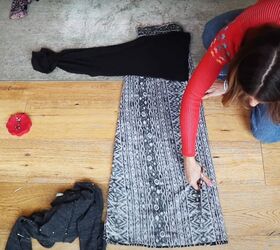 upcycling skirts, Cutting
