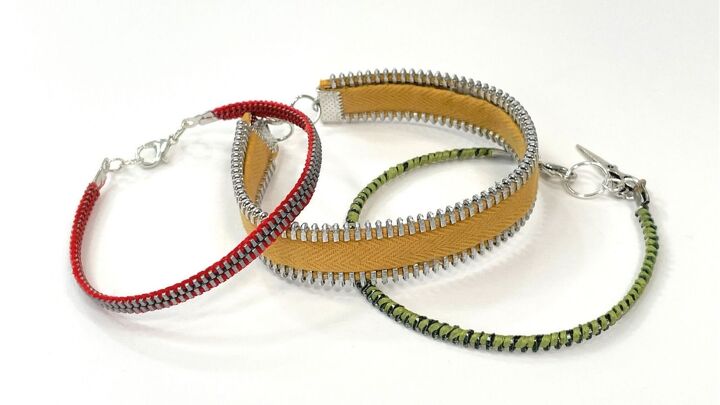 3 adorable diy upcycled zipper bracelets styles, zipper bracelets