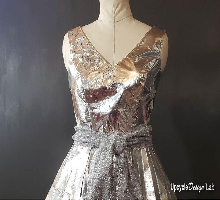 trash fashion wedding dress episode 4 aluminum drink can overskirt