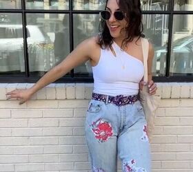 Taylor Swift-inspired DIY Floral Jeans