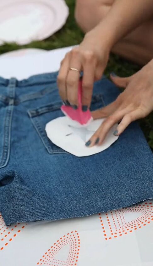 these shorts are so easy to make and perfect for 4th of july, Decorating DIY shorts