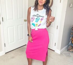 4 Ways to Style a HOT PINK Skirt for Summer!