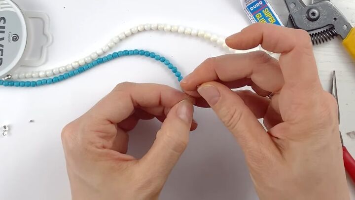 easy beaded bracelets, Adding tips and crimping beads