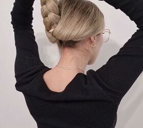 quick and easy everyday updo, Braiding ponytail
