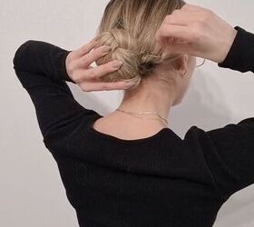 quick and easy everyday updo, Pinning