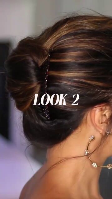 60 second hairstyles, Look 2 French twist