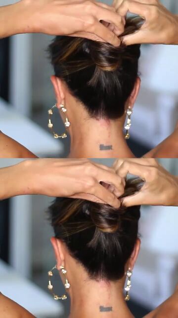 60 second hairstyles, Look 2 French twist