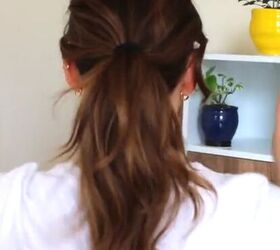 easy claw clip hack to getting a perfect bouncy ponytail, Ponytail