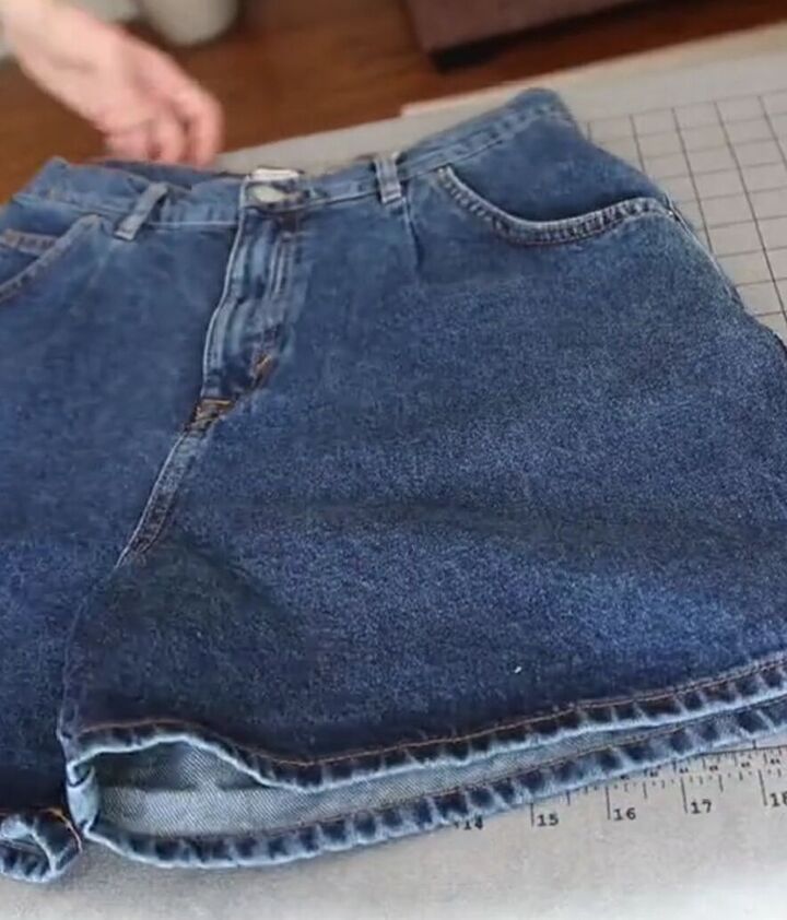get the iron out for this easy summer diy, Prepping shorts
