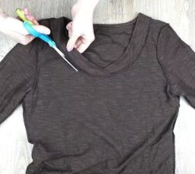 Do this one thing AFTER you cut up your basic t-shirt to make it look super sexy on you