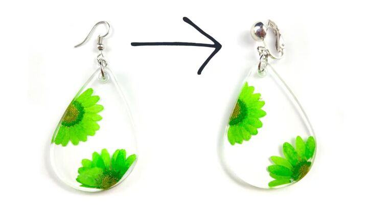 transform pierced earrings into clip on earrings in seconds, How to make clip on earrings