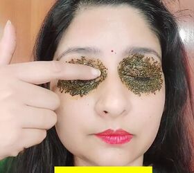 how green tea can help get rid of your dark eye circles, Applying mixture to eyes