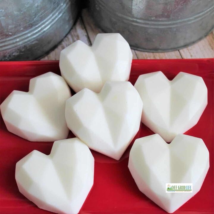 sugar scrub soap recipe, Heart shaped sugar scrub soap