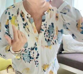 effortlessly chic styling a floral tunic top, floral tunic