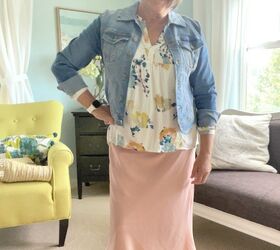 effortlessly chic styling a floral tunic top, Effortlessly Chic Styling a Floral Tunic Top and Jean Jacket Two Ways
