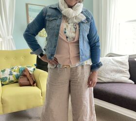 effortlessly chic styling a floral tunic top, Effortlessly Chic Styling a Floral Tunic Top and Jean Jacket Two Ways