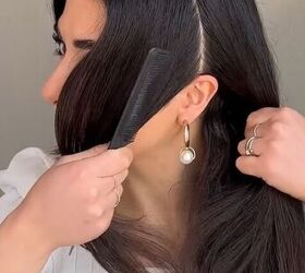 easy and cute flirty hairstyle, Parting hair